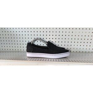 Clarks Pawley Wes Womens Suede Slip On Loafers Shoes Size 6.5 M Black